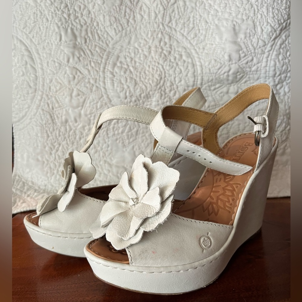 Born White Heels